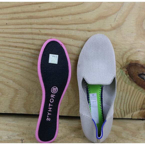 Rothy's Flats Womens 6.5 Gray The Loafer Slip Ons Shoes - Picture 6 of 7